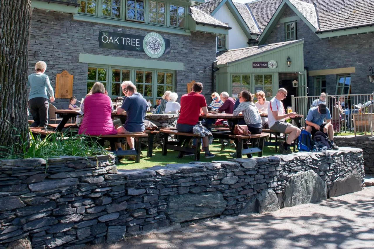 Guests in the beer garden